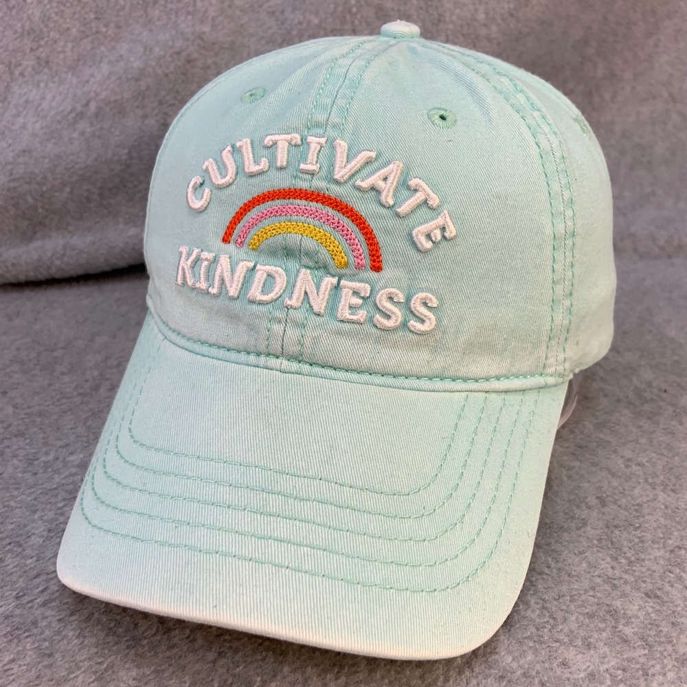 Cultivate Kindness Rainbow Women Teal Life is Good Baseball Cap Hat OSFM